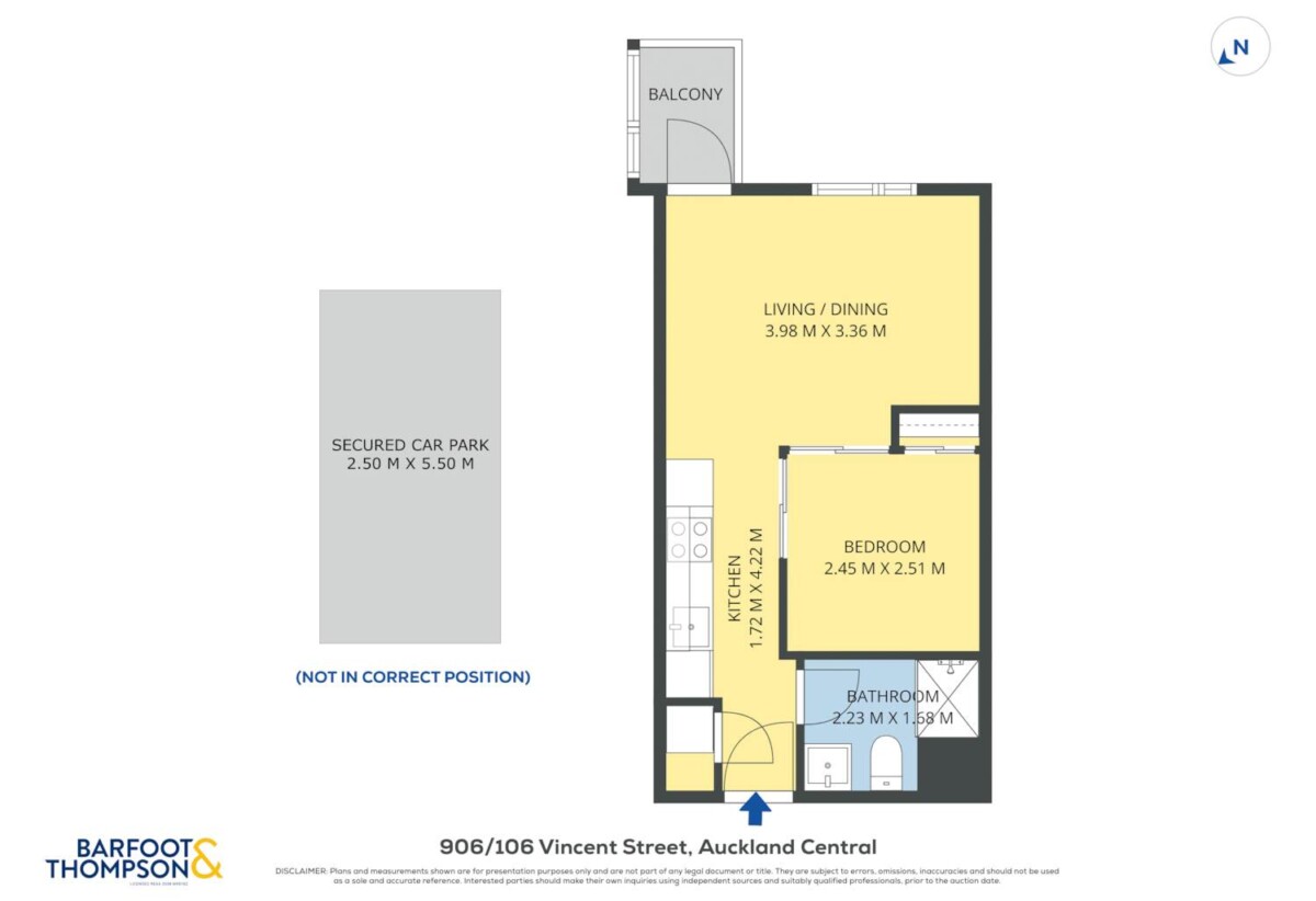 Dual Key, two self-contained studio apartments plus a car park on one title, 906/106 Vincent Street, City Centre, Auckland