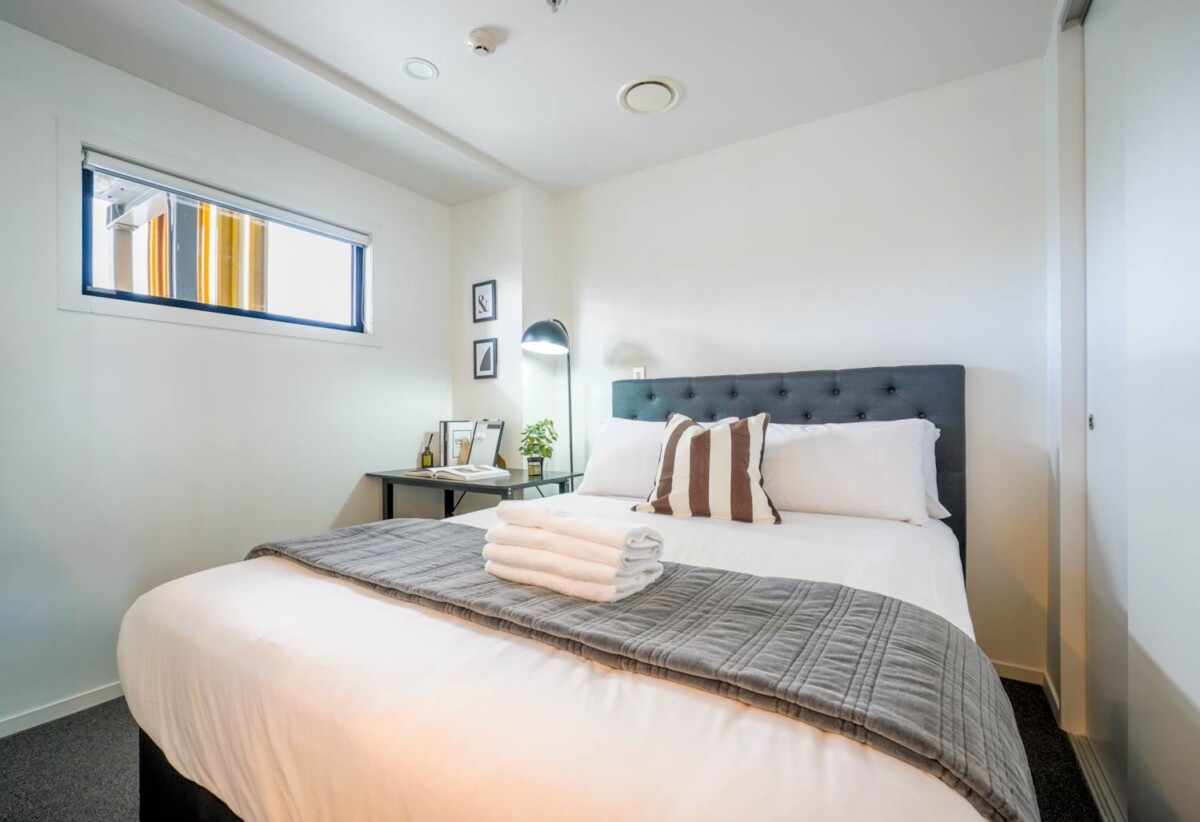 2 bedrooms 1 bathroom apartment, Approx. 55sqm including a decent balcony, 1204/15 Union Street, City Centre, Auckland