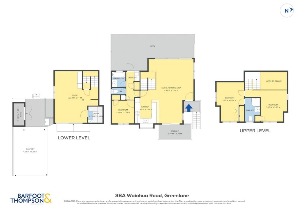 Charming 3 bedrooms + multi-purpose room + a sauna, 38A Waiohua Road, Greenlane, Auckland