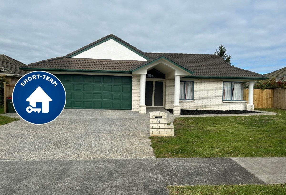 For rent, Short-term only, 5 beds 2 baths house, available 10th December, 18 Montecito Place, Golflands, Auckland