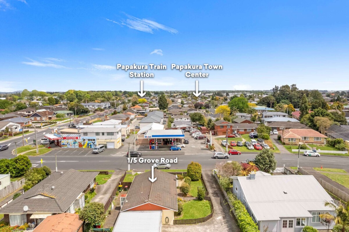 Affordable Brick & Tile 2 bedrooms home, 1/5 Grove Road, Papakura, Auckland