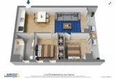Double Grammar school zone, Freehold 2 beds 1 bath apartment, 53sqm plus a spacious balcony, 1.1 km to Auckland Girls’ Grammar School, 1.7 km to Auckland Grammar, 1110/76 Wakefield Street, City Centre, Auckland