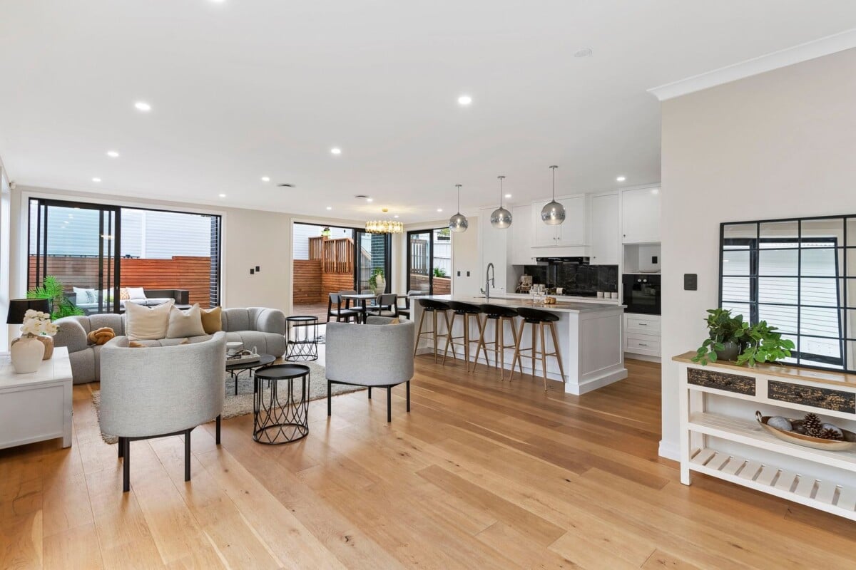 Must sell, Ignore CV of $3.5M,, Enquires Over $2,500,000, 294m2 4 beds 4.5 bath house with double garage on 471m2 section, Westmere School is at your doorstep, Western Springs College, the zoo, and lakeside park are a short stroll away, while Cox’s Bay Reserve, boutique cafes, and the CBD remain within easy reach, 48A Garnet Road, Westmere, Auckland