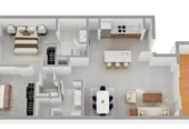 For rent, 2 bed 1 bath apartment, Available from 19th of Jan-26, 19/11 Carlos Drive, Flat Bush, Auckland