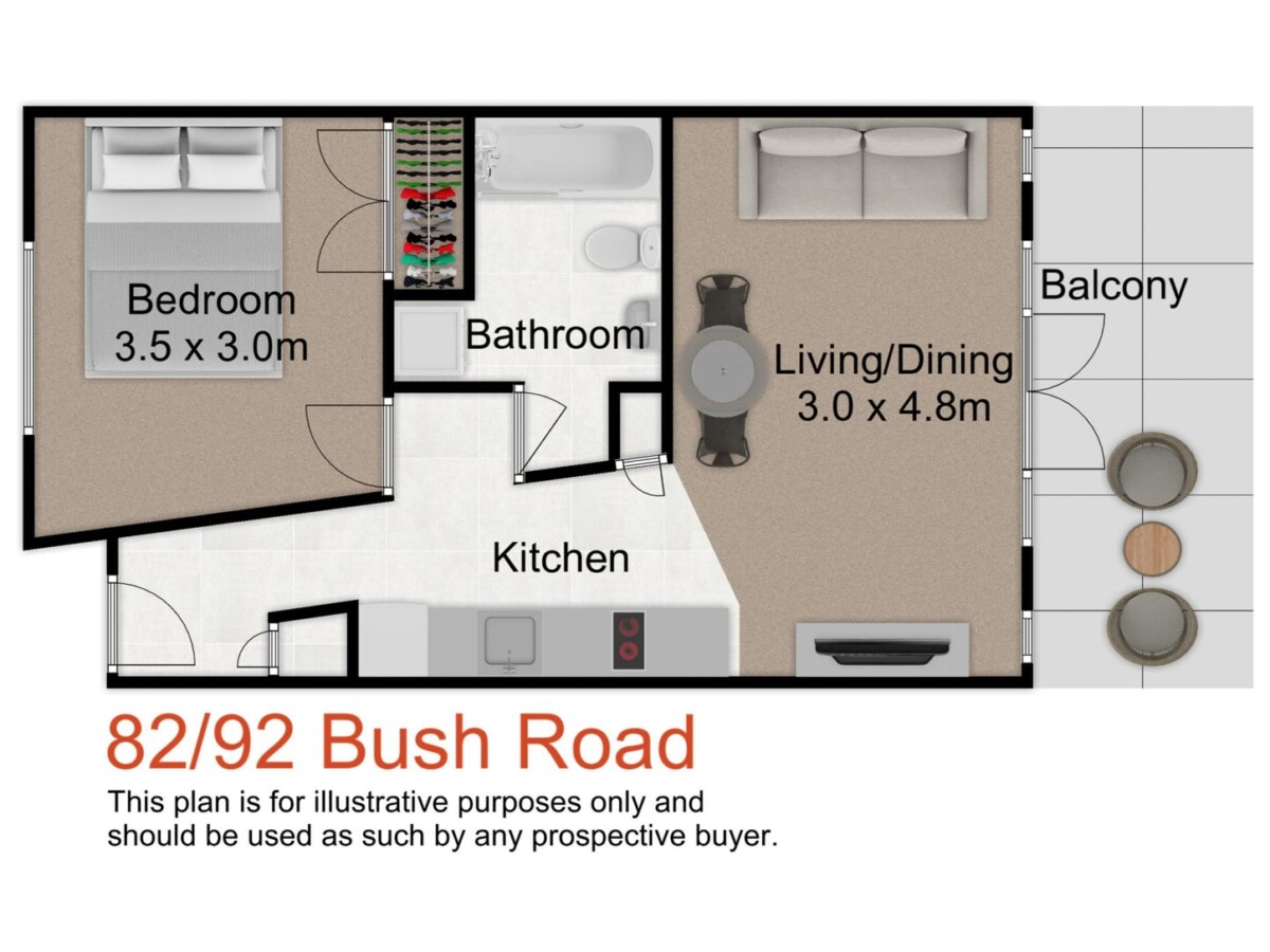 Affordable 1 bed 1 bath 1 parking single-level apartment, in Grange Complex, 82/92 Bush Road, Albany, Auckland