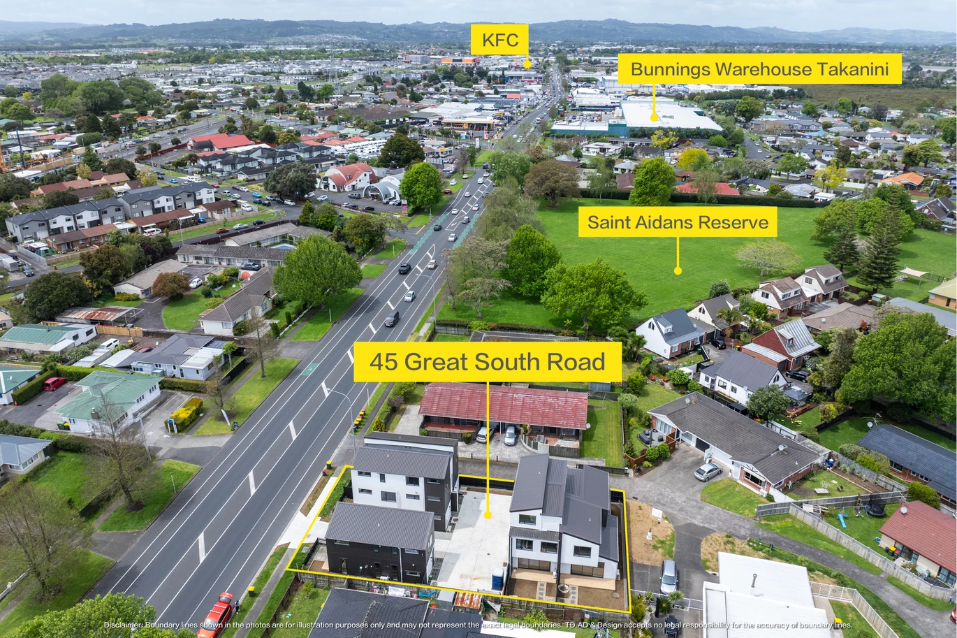 Brandnew standalone 2 beds 1 bath home with car park, close to schools, shops, train station, motorway access, 1/45 Great South Road, Takanini, Auckland