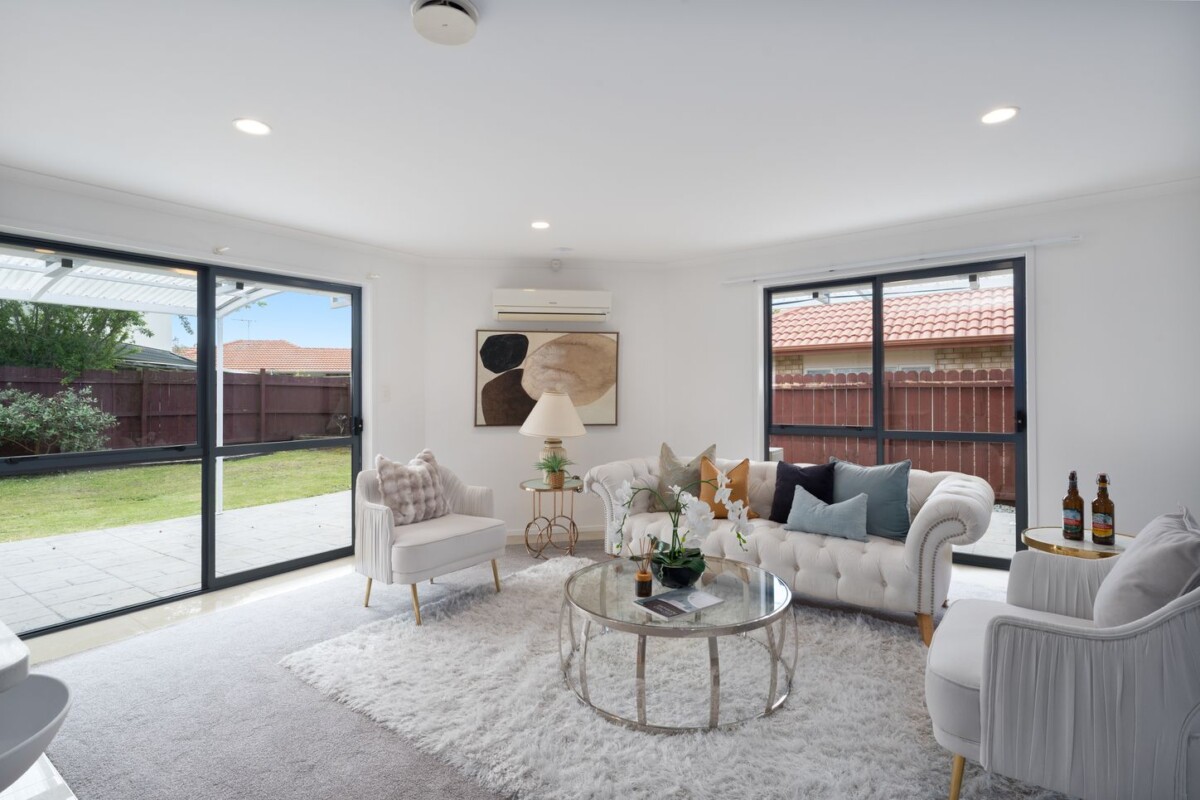 Brick and tile 3 beds house on 576m2 section, overlooking tranquil Semillon Reserve and playground, 4 Shiraz Place, Henderson, Auckland