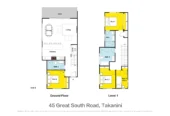 Brandnew standalone 2 beds 1 bath home with car park, close to schools, shops, train station, motorway access, 1/45 Great South Road, Takanini, Auckland