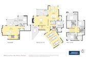 5 beds 5.5 baths house on 707m² section, Panoramic Seaview, a triple garage and a private heated pool, Constructed from polished concrete blocks and aluminum, 66 Seacrest Drive, West Harbour, Auckland