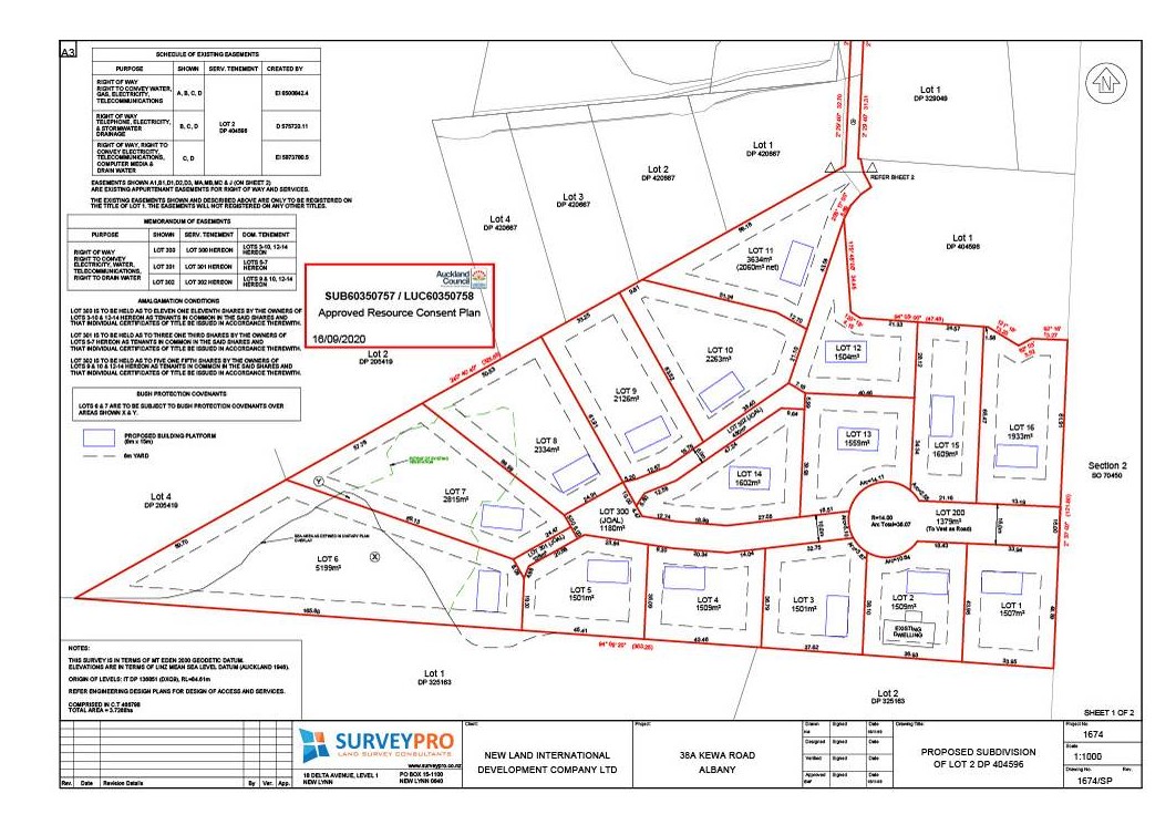 1559m² section with views, 8 Brydes Street, Albany Heights, Auckland