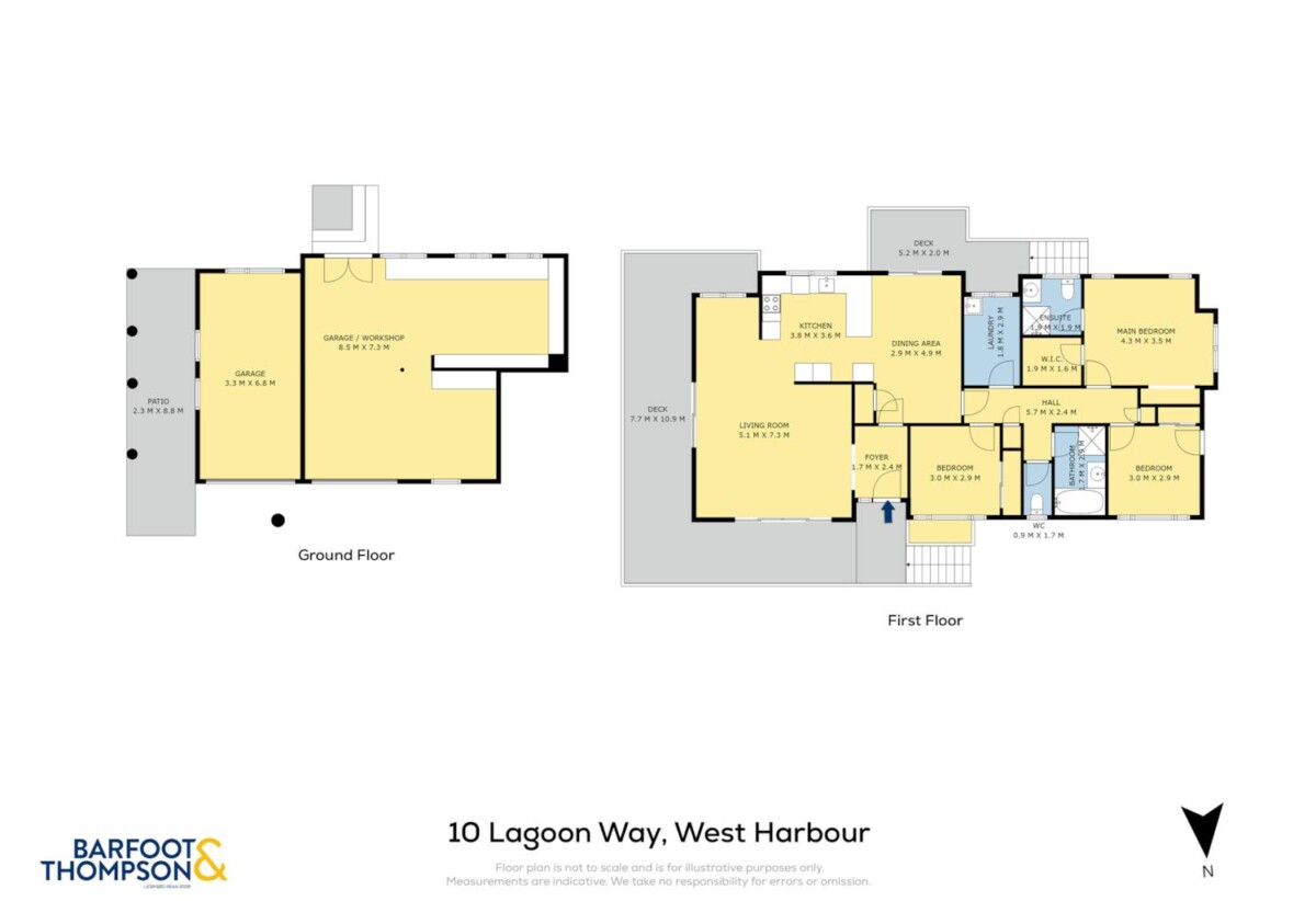 Top school zones, Character 3 beds house on 715m² section, a wrap-around decks with views, 10 Lagoon Way, West Harbour, Auckland