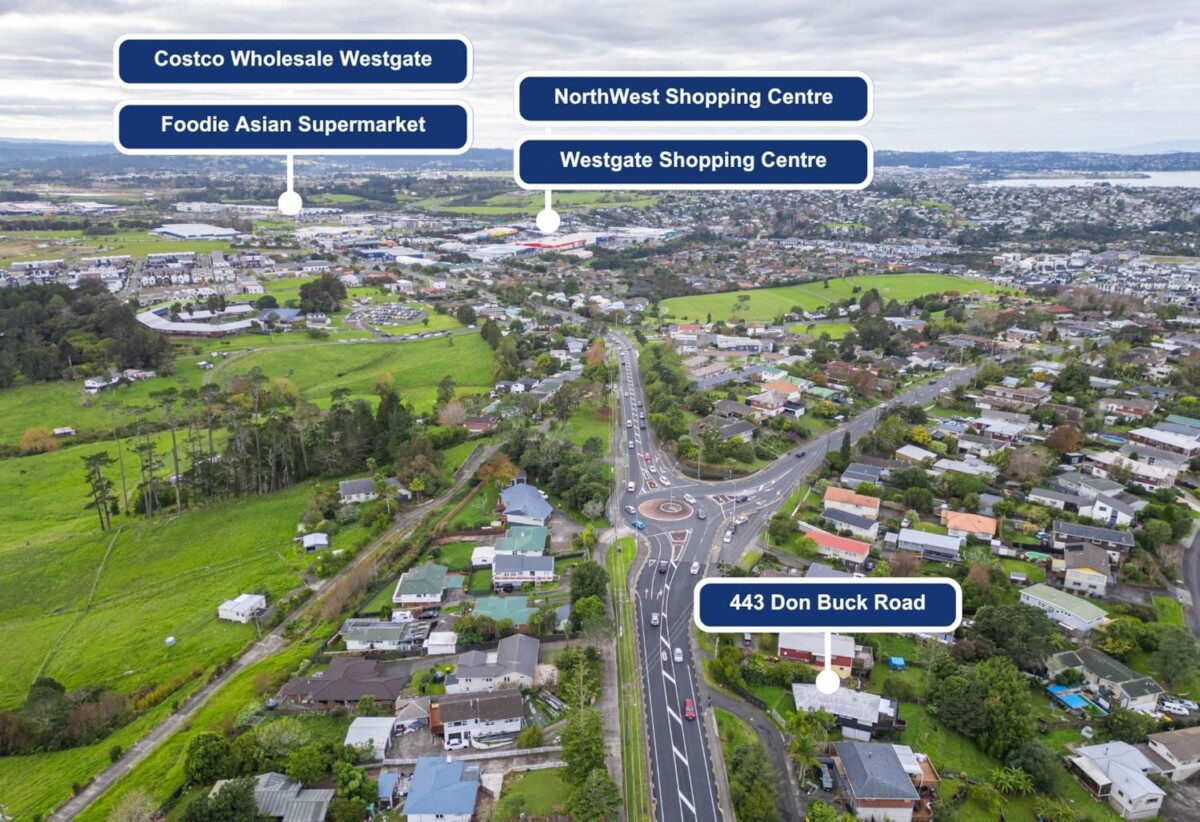 Overseas Vendor – Must Sell, All Offers Invited, 3 beds house on 890m² section, close to Westgate Mall, live , do-up or develop, 443 Don Buck Road, Massey, Auckland