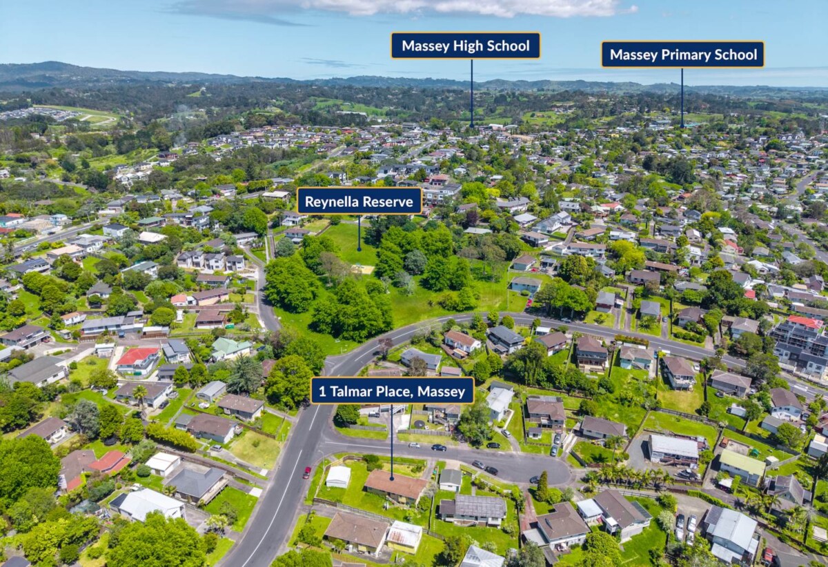 Close by Reynella Reserve, 3 beds house on Corner 809m² section, live or develop, 1 Talmar Place, Massey, Auckland