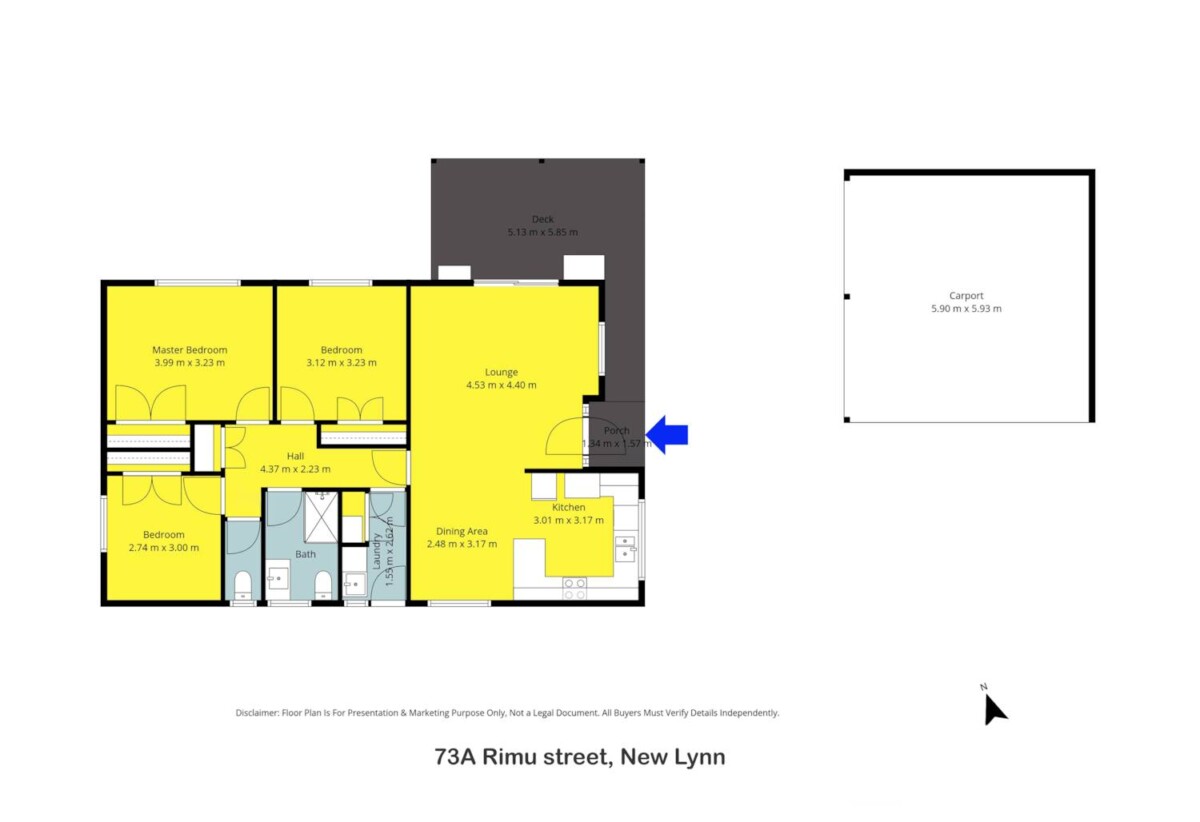 Brick 3 beds house on 484m² section, minutes from Lynn Mall, 73A Rimu Street, New Lynn, Auckland