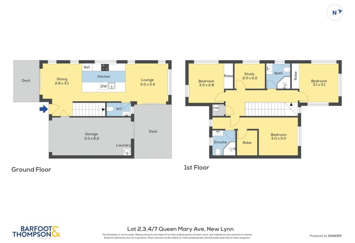 3 beds + study room home, surrounded by multiple local parks and reserves while minutes from the New Lynn town centre, 7C & 7D Queen Mary Avenue, New Lynn, Auckland