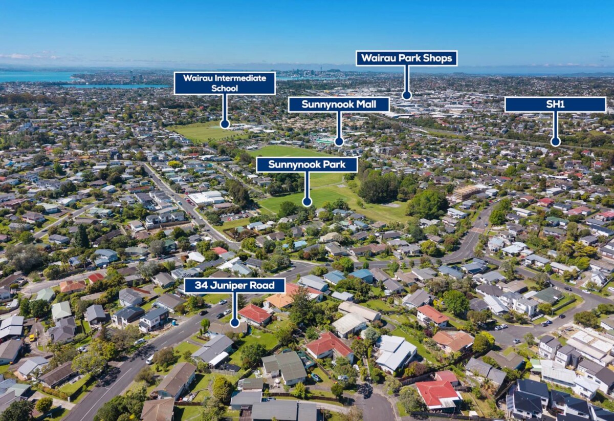 Motivated vendors, ready to sell, Double Westlake school zone, 3 beds on 675m² section, city views, 34 Juniper Road, Sunnynook, Auckland