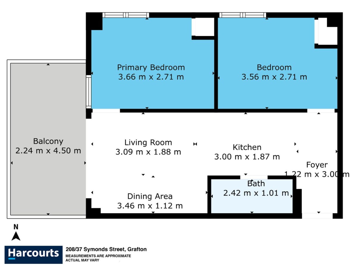 Double Auckland Grammar school zone, Unit Titil (no leasehold worries), 2 beds 1 bath CBD, walks to Uni, 208/37 Symonds Street, Grafton, Auckland
