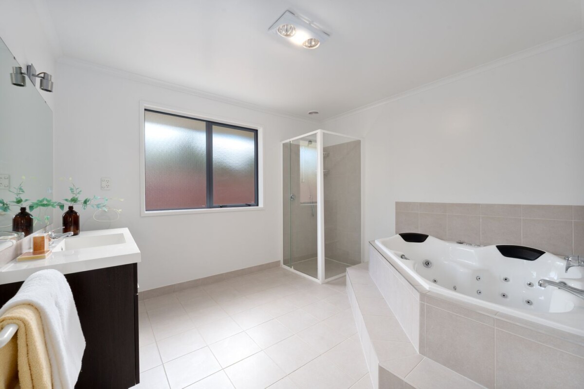 Brick and tile 3 beds house on 576m2 section, overlooking tranquil Semillon Reserve and playground, 4 Shiraz Place, Henderson, Auckland