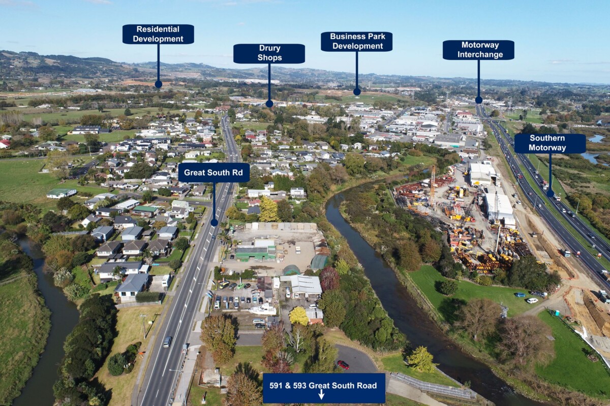 4 beds + 3 beds houses on 1858m2 section, with RC for 10 new homes, Enquiries Over $2,000,000, 591 & 593 Great South Road, Papakura, Auckland