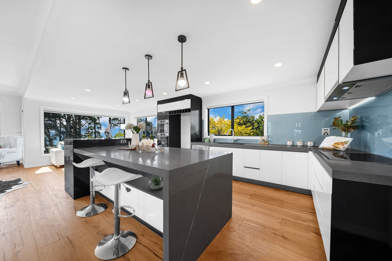 Owners have moved on, Macleans College zone, 420m2 luxury 6 bed 5 baths house on 833m2 section, With uninterrupted panoramic sea views stretching across the Hauraki Gulf, 66A Marine Parade, Mellons Bay, Auckland