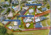 3x properties are being sold together, total land 4515m2 in MHU Zone, with RC for 32 new townhouses +1 existing house remaining on a 900m2 section, 9,11,17 Matipo Road, Te Atatu Peninsula, Auckland