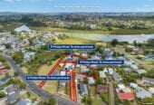 3x properties are being sold together, total land 4515m2 in MHU Zone, with RC for 32 new townhouses +1 existing house remaining on a 900m2 section, 9,11,17 Matipo Road, Te Atatu Peninsula, Auckland