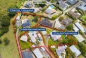3x properties are being sold together, total land 4515m2 in MHU Zone, with RC for 32 new townhouses +1 existing house remaining on a 900m2 section, 9,11,17 Matipo Road, Te Atatu Peninsula, Auckland