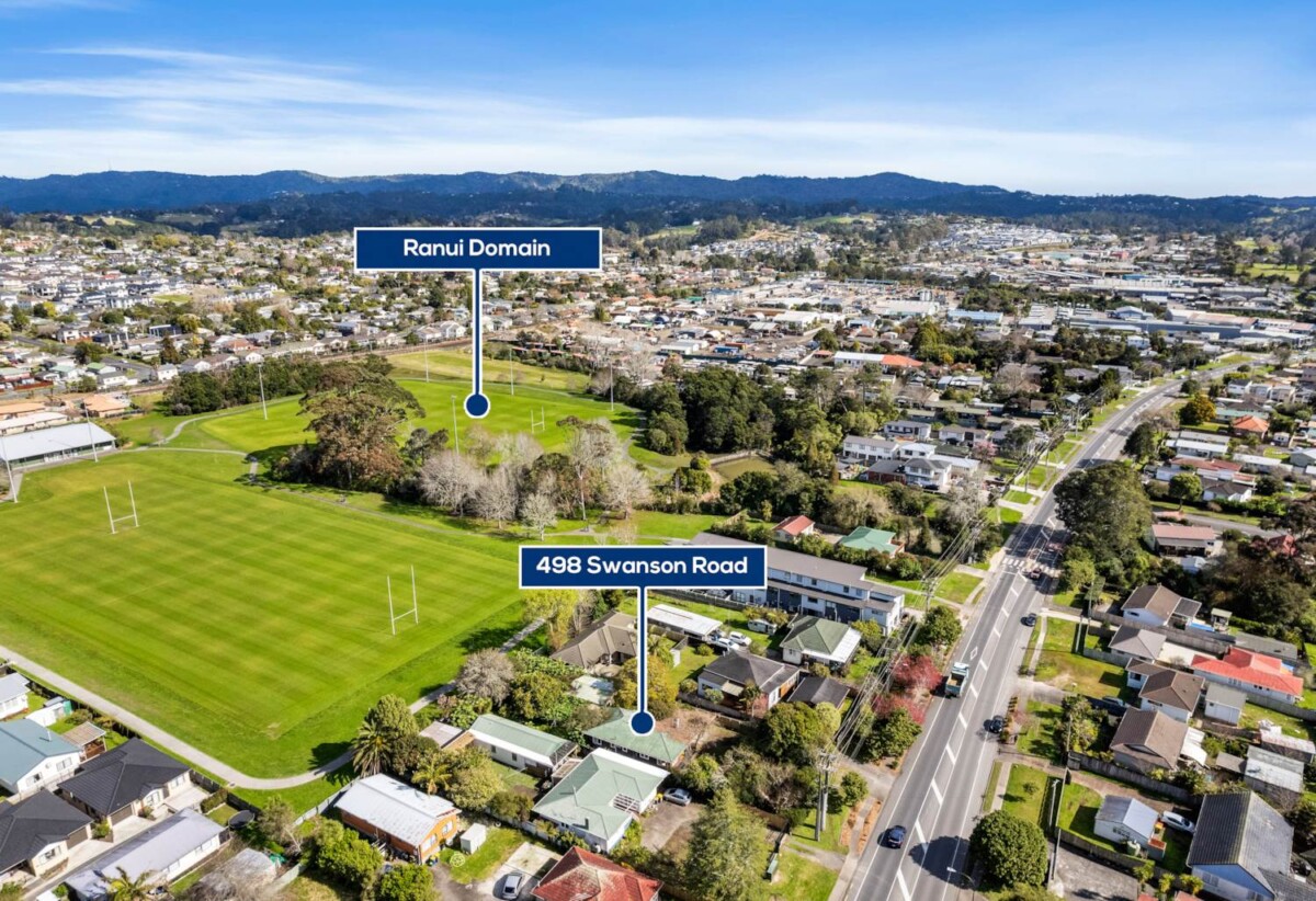 Next to Ranui Reserve, walks to school and Ranui Train Station, 3 beds house on 905m² section, Zoned THAB, RC lodged for 4 duplexes (8 homes), 498 Swanson Road, Ranui, Auckland