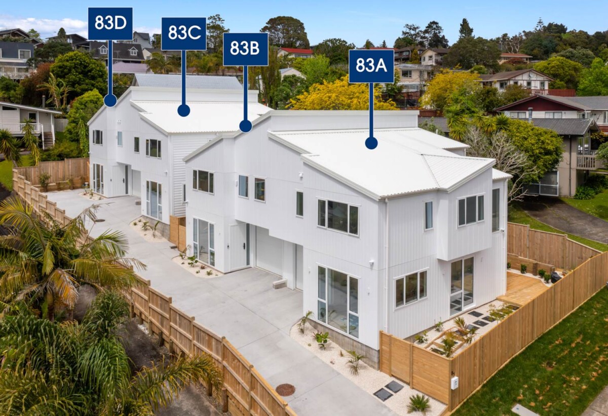Top school zones: including Rangitoto College, brandnew 3 beds + study home, minutes to Browns Bay Village, beaches, Lot 1/83 Langana Avenue, Browns Bay, Auckland