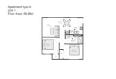 Westlake school zone, brandnew 2 beds 1 bath apartment, minutes from Wairau Park’s business and shopping hub, Pak n Sav around the corner, 1-6 246 Wairau Road, Glenfield, Auckland