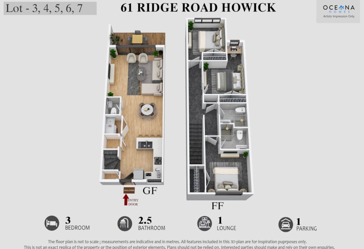Brandnew freehold 3 beds home, Currently under construction and scheduled for completion before Christmas, 4/61 Ridge Road, Howick, Auckland