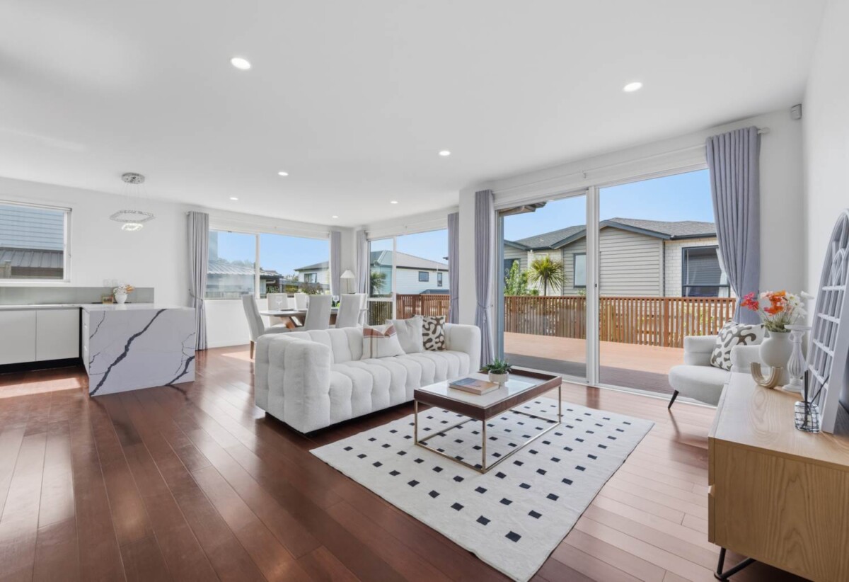 278m² home showcases, sea views, 4 beds 4.5 baths house on 450m2 section, 23 Brickworks Bay Road, Hobsonville, Auckland