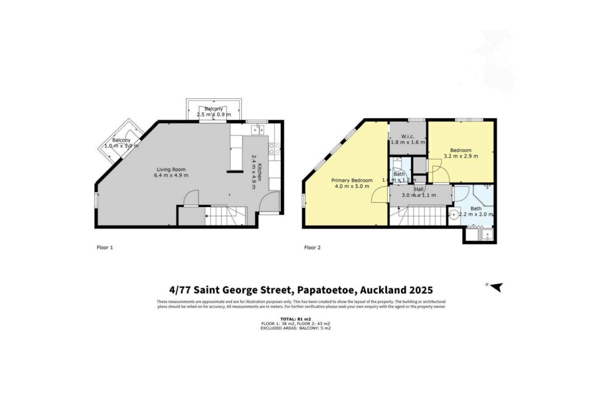 2 beds 1 bath apartment with garage, close to supermarkets, the post office, train station, 4/77 St George Street, Papatoetoe, Auckland