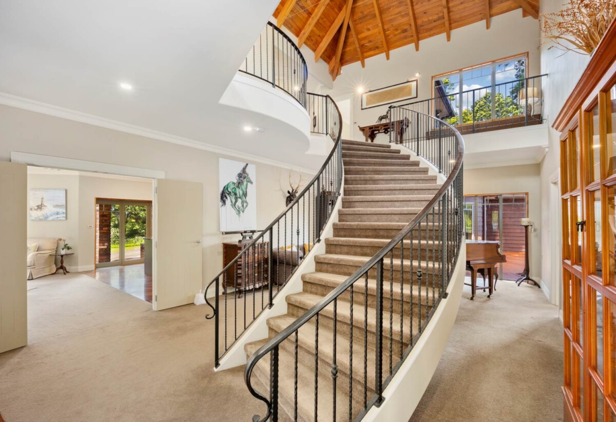 Brick Luxury 6 beds lifestyle house on a private gated 2.46 hectares (mol) of native bush, adorned with established Kauri and Rimu trees, 251 Whitehills Road, Waitoki, Wainui, Auckland