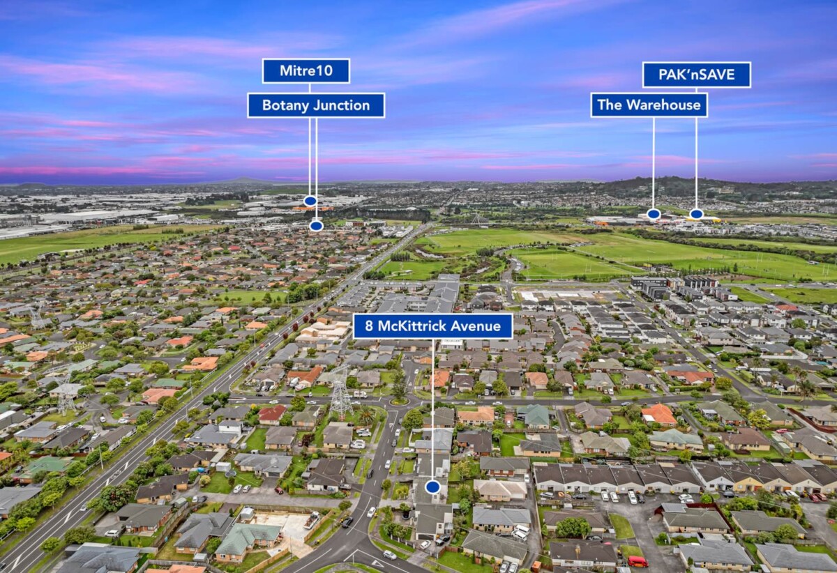 Chapel Downs School and Sancta Maria College zone, 3 beds house on 374m² section, walks to schools, 8 McKittrick Avenue, Flat Bush, Auckland