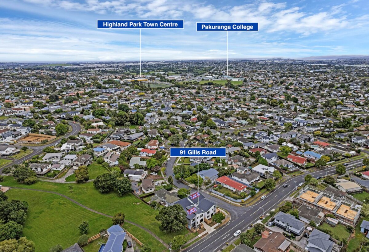 Brandnew freehold Freestanding 4 beds Home with Two Kitchens –Zoned for BBI, minutes to Highland Park Shopping Centre, Pak’nSave, Woolworths, Lot 2, 91 Gills Road, Bucklands Beach, Auckland
