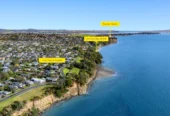Owners have moved on, Macleans College zone, 420m2 luxury 6 bed 5 baths house on 833m2 section, With uninterrupted panoramic sea views stretching across the Hauraki Gulf, 66A Marine Parade, Mellons Bay, Auckland