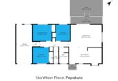 120m2 3 beds 1 bath house with garage, currently rented for $640 per week, close to schools, town centre, 16A Wilson Place, Papakura, Auckland