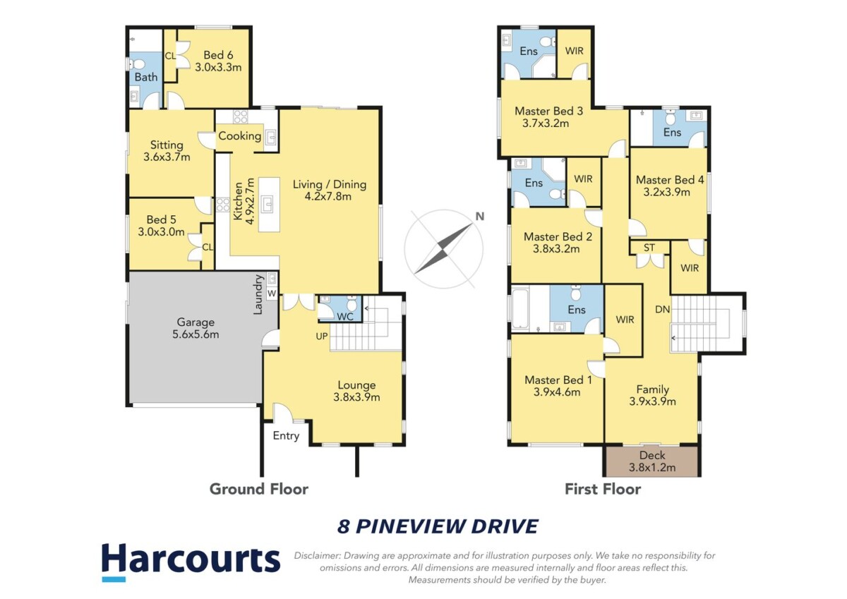 Brandnew 6 beds 5.5 baths house on 365m2 section, with 2 beds granny, 8 Pineview Drive, Karaka, Auckland