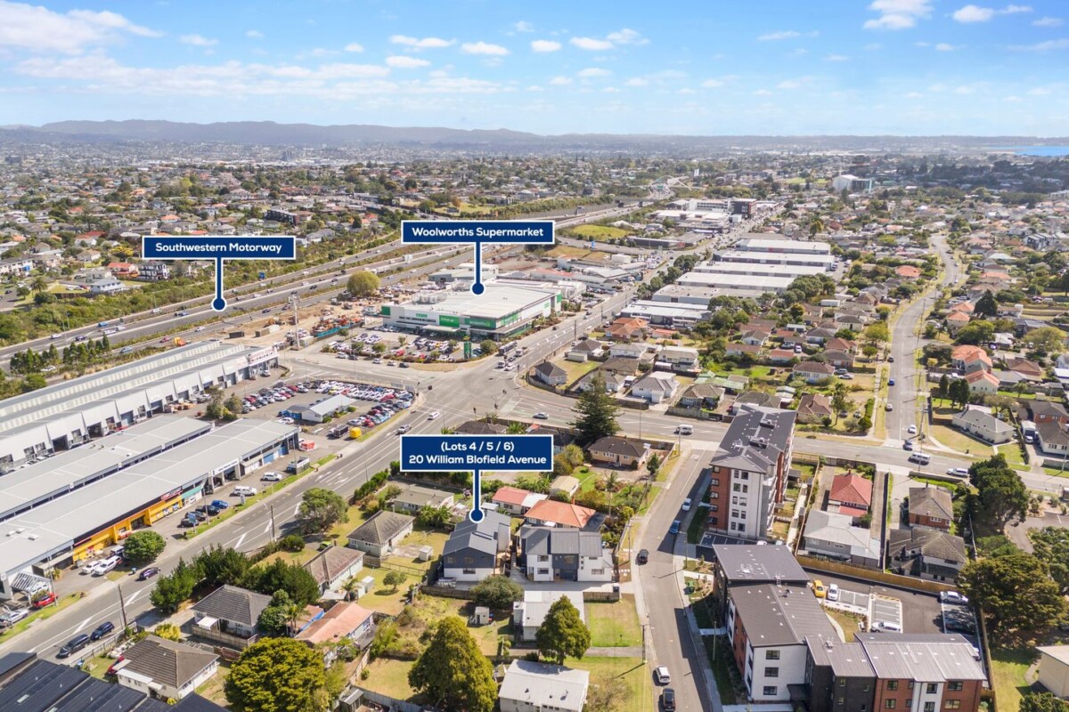 6 minutes to Mount Roskill Grammar School, Brabdbew freehold 3 bed 2.5 bath home, 10 minutes to St Lukes Mall, half minute to motorway access, Lot 4/20 William Blofield Avenue, Mount Roskill, Auckland