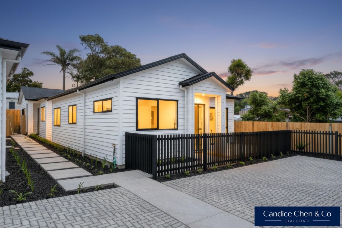 Brandnew standalone freehold Single-Level 3 beds 2 baths home with car park, close to schools, the NorthWest Shopping Centre, motorway access, Lot 5/57 Helena Street, Massey, Auckland