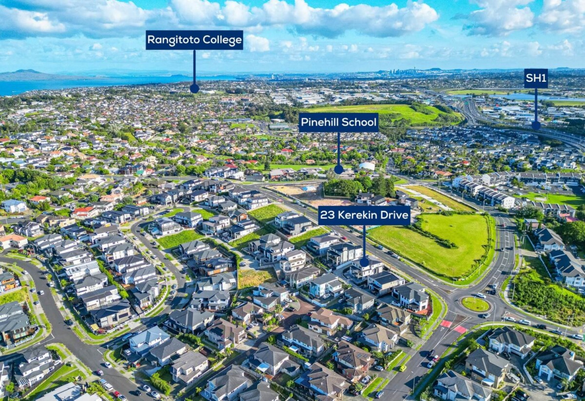 Rangitoto College zone, brandnew 6 beds house on 683m² section, close to schools, Albany Mall, Motorway access, 23 Kerekin Drive, Pinehill, Auckland