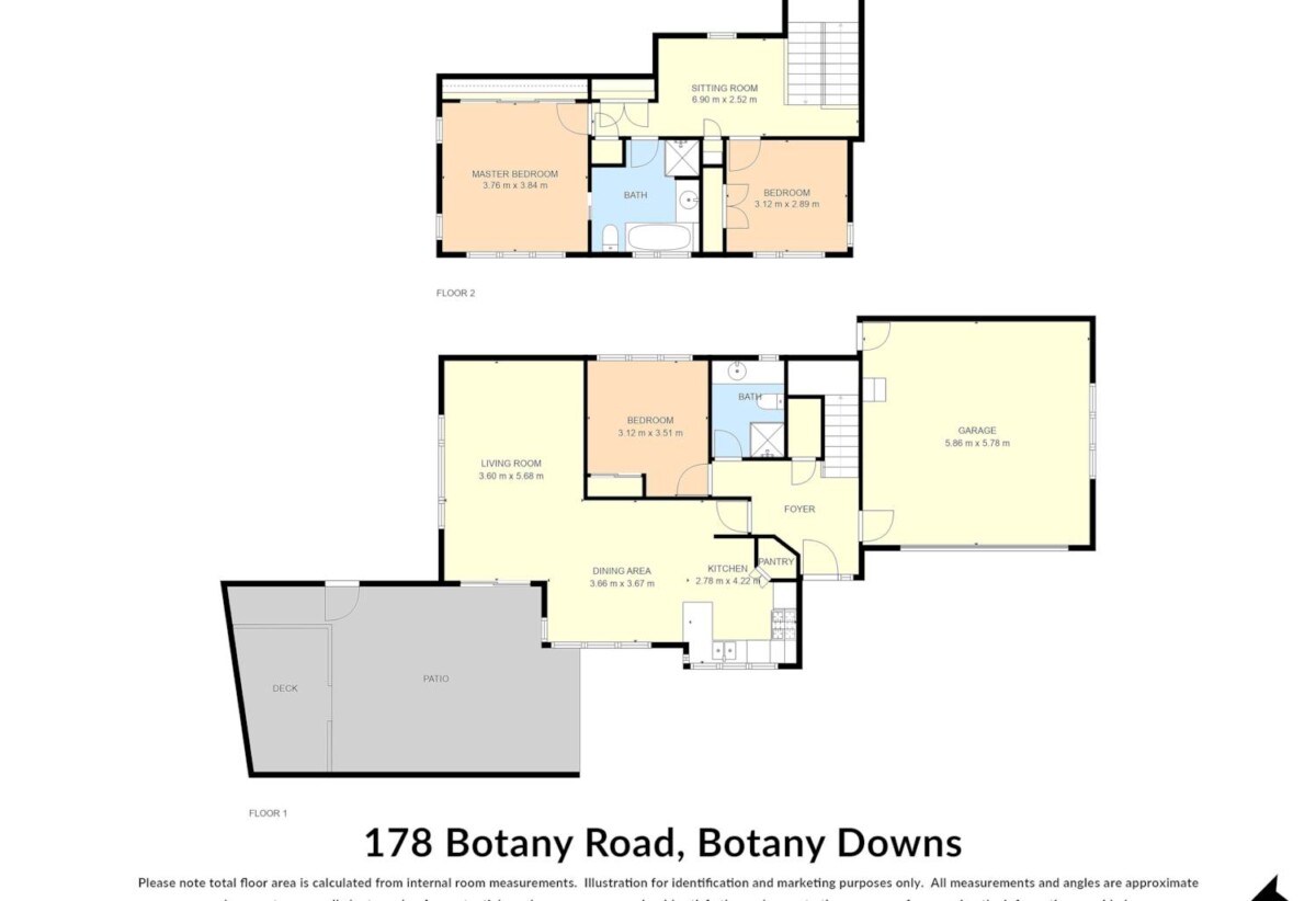 3 beds house on 319m2 section, 0.7 km to Botany Downs School, 178 Botany Road, Botany Downs, Auckland