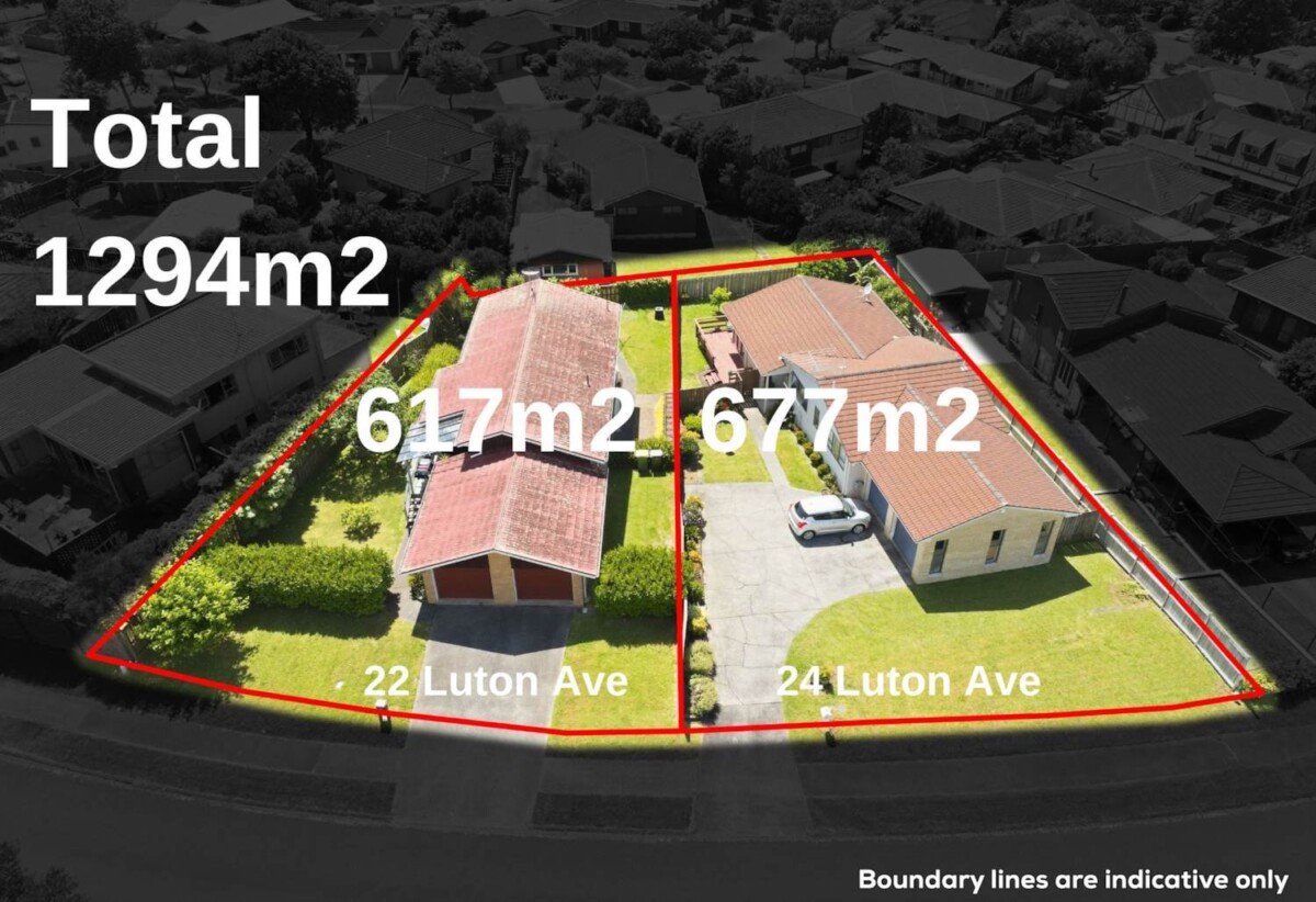 1294m2 Big Section selling Together, 22 Luton Avenue, Sunnyhills, Auckland