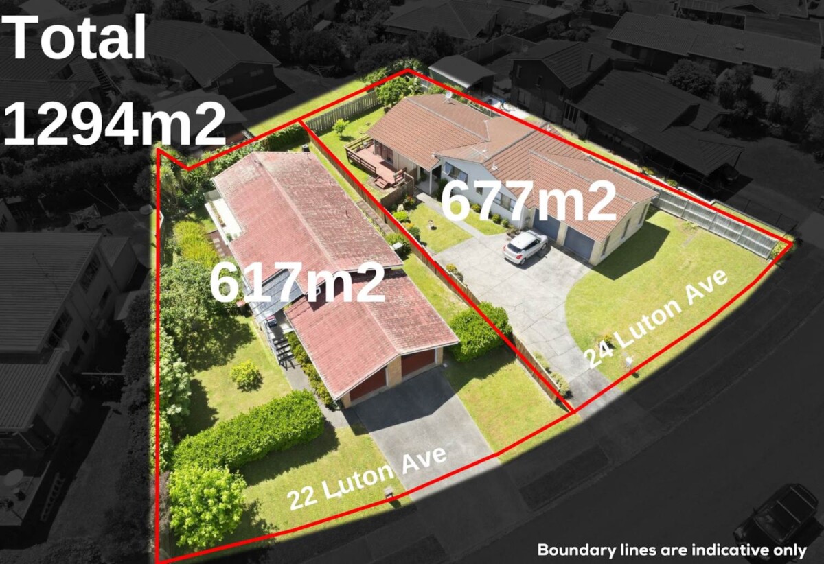 1294m2 Big Section selling Together, 22 Luton Avenue, Sunnyhills, Auckland