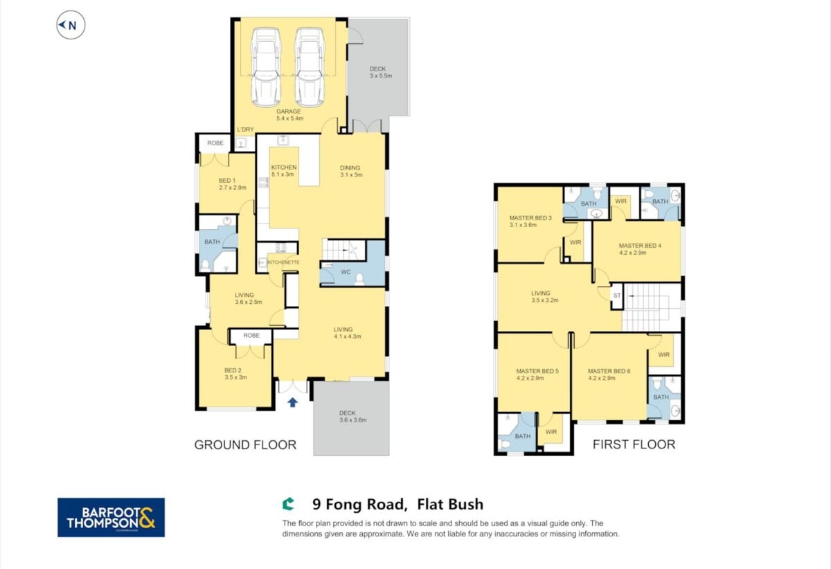 Brick and Tile 6 beds 5.5 baths house on 384m2 section, with MORE parking and 2-beds granny, close to schools, shopping centres, 9 Fong Road, Flat Bush, Auckland