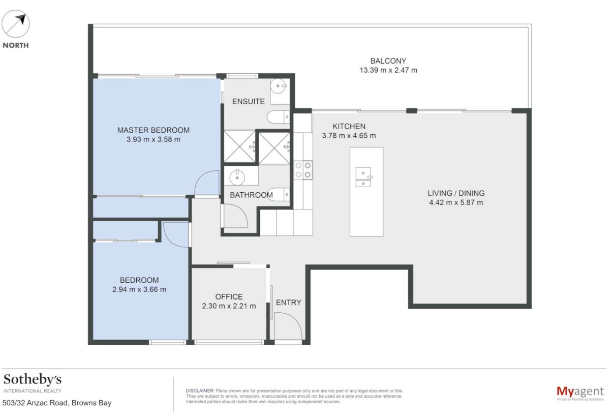 2 beds 2 baths apartment with a big office and double garage, Underfloor heating in both bathrooms , walks to Browns Bay Beach, shops, schools, 05 km to Browns Bay School, 503/32 Anzac Road, Browns Bay, Auckland