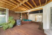 180 degrees sea views, 310m2 4 beds 3 baths house on 750m2 section, a high-stud, oversized rumpus room, a covered built-in spa, new solid weatherboard cladding, new double-glazed windows, and new CCC, 1 km to Hobsonville School, 29 Oakpark Place, West Harbour, Auckland