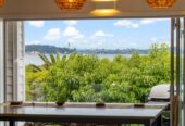 180 degrees sea views, 310m2 4 beds 3 baths house on 750m2 section, a high-stud, oversized rumpus room, a covered built-in spa, new solid weatherboard cladding, new double-glazed windows, and new CCC, 1 km to Hobsonville School, 29 Oakpark Place, West Harbour, Auckland