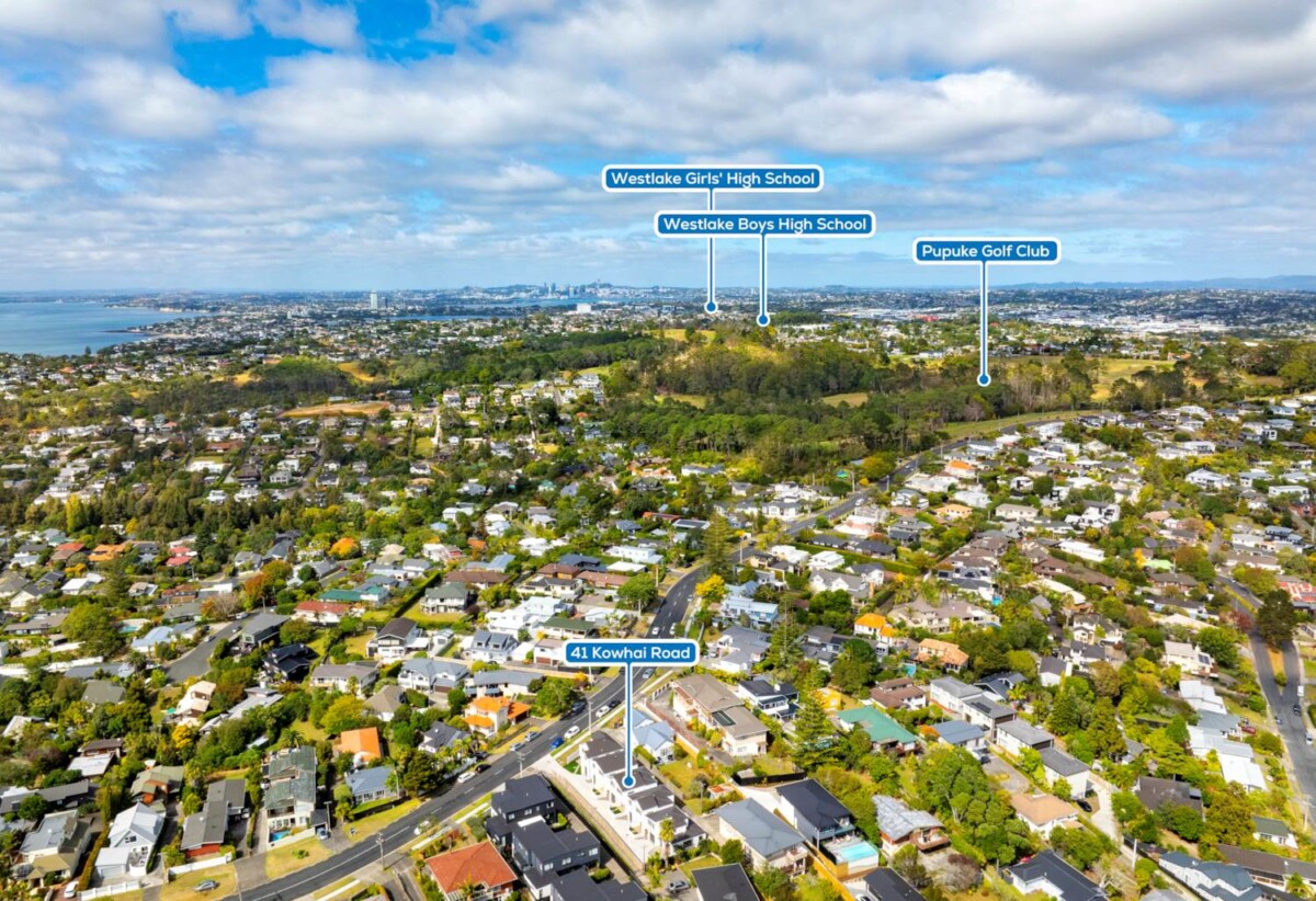 Brandnew standalone freehold 3 bed 2.5 beds home with garage, close to Mairangi Bay Village,, schools, beach, tennis courts, parks, and golf courses, 0.6 km to Mairangi Bay School, 41 Kowhai Road, Mairangi Bay, Auckland